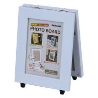 ナカバヤシ フォトボード スタンド型 L 2面 ホワイト F-TP-123-W 1枚