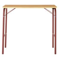 LOHACO - 無印良品 スチールパイプテーブル エンジ 折りたたみ式 良品計画