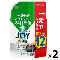 （セール）ジョイ JOY W除菌 食器用洗剤 緑茶の香り 詰め替え 超ジャンボ 1550mL 1セット（1個×2） P＆G