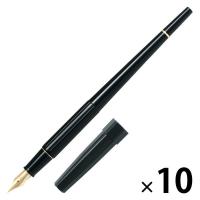 パイロット 万年筆 デスクペン 金色仕様 ブラック軸 極細字（EF） P-DPP-1S-BEF 1セット（1本×10）
