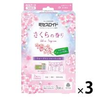 ミセスロイドウォークインクローゼット用 1年防虫 さくらの香り 1セット（1箱（3個入）×3） 白元アース