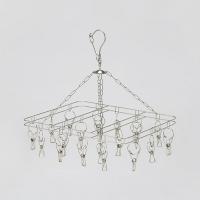 【均一価格】角ハンガー 20ピンチ ステンレス 1個 オリジナル