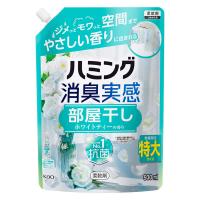 【数量限定】ハミング消臭実感 部屋干し ホワイトティー 詰め替え 930mL 1個　柔軟剤 花王
