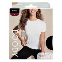 Jorico　Enterprises　BOODY　クルーネックＴシャツ　Sサイズ　ブラック　1箱
