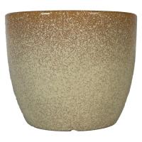 【園芸用品】welzo グレイズポット アイボリー 4933136552845 1個