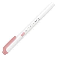 ゼブラ マイルドライナー マイルドスモークレッド 蛍光ペン WKT7ーMSR 1本