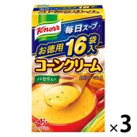 クノール 毎日スープ コーンクリーム（16袋入） 1セット（1個×3） 味の素