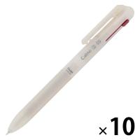 ぺんてる 3色ボールペン 限定 Calme カルム 0.5mm シアーベージュ軸 BXAC35L4 1セット(1本×10)