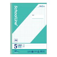 日本ノート 学習帳 スクールライン+ A4 5mm方眼罫 グリーン 30枚 LAP5G 1冊