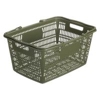 現場のチカラ　買い物カゴ 28.8L　幅515×奥行358×高さ252mm　カーキ　1個 オリジナル
