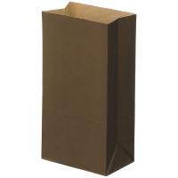 シモジマ 角底袋 No.4 未晒無地茶 100枚入 4053403 1袋(100枚入)