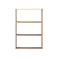 無印良品 スタッキングシェルフ ワイド 3段 オーク材 幅81.5×奥行28.5×高さ121cm 良品計画