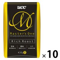 UCC上島珈琲 マスターズワンリッチロースト(豆)430g 322462 1ケース(430g×10袋入) オリジナル