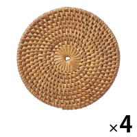 無印良品 コースター 丸型 約直径10cm 1セット（1枚×4） 良品計画