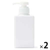 無印良品 PET詰替ボトル ホワイト 400mL 1セット（1個×2） 良品計画