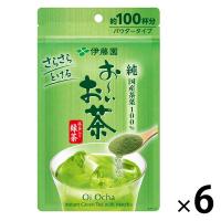 （水出し可）伊藤園 おーいお茶 抹茶入り緑茶 粉末 1ケース（80g×6袋） お茶 顆粒