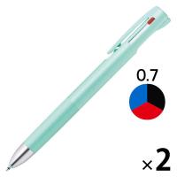 3色ボールペン ブレン3C 0.7mm ブルーグリーン軸 B3A88-BG ゼブラ 2本