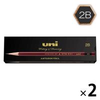 鉛筆 ユニ 紙箱 2B UK2B 2ダース（24本入）三菱鉛筆 uni