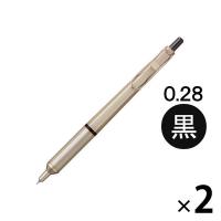 油性ボールペン ジェットストリームエッジ単色 0.28mm シャンパンゴールド軸 金 2本 SXN100328.25 三菱鉛筆uni ユニ