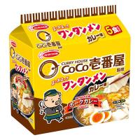 ワンタンメン　ＣｏＣｏ壱番屋監修　カレー味　1パック(5食入) エースコック 袋麺