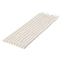 無印良品 綿洗いざらしシートクッション ロングタイプ ５０×１５０ｃｍ 生成ストライプ 良品計画