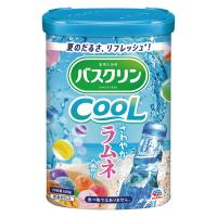 バスクリン 薬用 夏用 クール ラムネの香り 600g（透明タイプ/青色系）1個 入浴剤 アース製薬