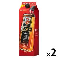 ブラックニッカクリア 紙パック 37度　1.8L 1800ml 1セット（2本）　ニッカ　ウイスキー