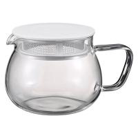 ティーポット 茶乃丸 ホワイト TPM-38-W 1個 急須 茶こし付き 耐熱 食洗機対応 HARIO(ハリオ)