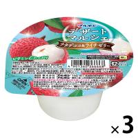 ゼリー 食べきりサイズ デザートマルシェ ナタデココ＆ライチゼリー 142g 1セット(1個×3)