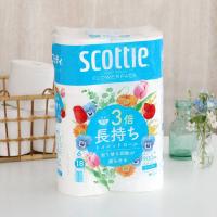 （セール）トイレットペーパーシングル 3倍長持ち 6ロール150m再生紙配合スコッティフラワーパック 1パック（1パック6ロール入）花の香り クレシア