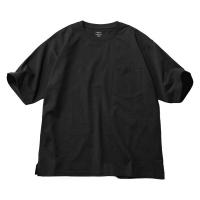 ジップ付のパッケージ入り ヘビーウエイトパックポケットＴシャツ M ブラック LAKOLE/ラコレ