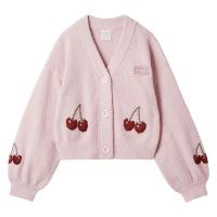ベビモコチェリーJQDカーディガン ピンク  GELATO PIQUE/ジェラート ピケ