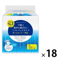 ティッシュペーパー 保湿 120組 エリエール +Water ソフトパックティッシュー 1セット（5個入×18パック）大王製紙