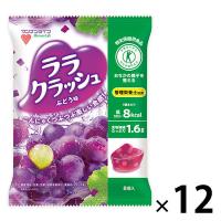 【トクホ・特保】蒟蒻畑 ララクラッシュ ぶどう味 12袋  マンナンライフ ゼリー こんにゃくゼリー　蒟蒻ゼリー