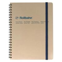 ロルバーン ポケット付メモ A5 5mm方眼 グレージュ リングノート デルフォニックス（Rollbahn）
