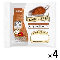 Pasco ロングライフパン スパイシーカレーパン 1セット（4個入） パスコ