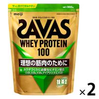 SAVAS（ザバス） ホエイプロテイン100 抹茶風味 1セット（1袋（980g）×2） 明治