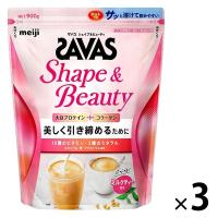 ソイプロテイン　SAVAS（ザバス） シェイプ＆ビューティ ミルクティー風味　1セット（1袋（900g）×3） 明治　（イチオシ）