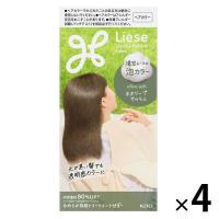 liese（リーゼ） 泡カラー オリーブアッシュ 4個 花王