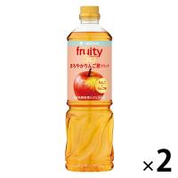 ミツカン 業務用 フルーティス まろやかりんご酢ドリンク 1000ml　６倍濃縮　大容量　飲むお酢　リンゴ酢　2本　ビネガー