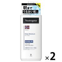 （セール）ニュートロジーナ（Neutrogena）ディープモイスチャー ボディミルク 乾燥肌　大容量 450ml 2個 ボディクリーム　ポンプ