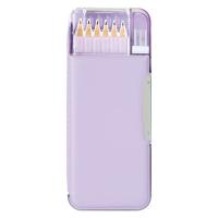 ソニック 筆箱 えんぴつチェック両面筆入 Wシート補強 うかサポ バイオレット FD-8445-V 1個