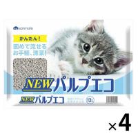 NEWパルプエコ 紙砂 猫砂 12L 4袋 サンメイト