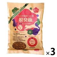 （お試しサイズ）ペットの脱臭トイレ砂 脱臭梅 猫砂 0.5L 3袋 センターバレイ