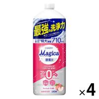 【セール】CHARMY Magica（チャーミーマジカ） 酵素プラス フレッシュピーチ 詰め替え 特大 710mL 1セット（1個×4） 食器用洗剤 ライオン