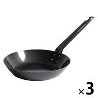 ベストコ 共柄 純鉄 フライパン 28cm IH対応 プロスタッフ ND-2007 1セット(3個)