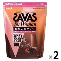【ワゴンセール】ザバス フォーウーマン ホエイプロテイン100 ミルクショコラ風味900g 2袋（わけあり品）