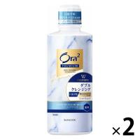 マウスウォッシュ ボトル Ora2（オーラツー）プレミアム ダブルクレンジング リフレッシュクリアミント ノンアルコール 550ml×2本