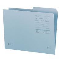 コクヨ 1/2カット フォルダー (カラー) A4-2FF-B 1袋(10冊入)