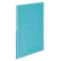 コクヨ 固定式クリアファイル ＜Glassele＞（グラッセル） 10ポケット ライトブルー ラ-GL10LB 1冊